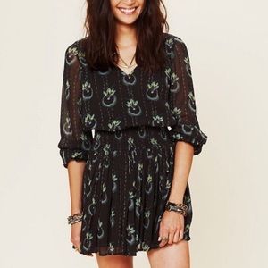 Free People Black Wild Horses Dress Size Small